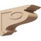 Ekena Millwork 11"W x 33"D x 22"H Classic Scroll Rough Cedar Woodgrain TimberThane Corbel, Primed Tan CORUR11X33X22SCRRCPR - alternate 1